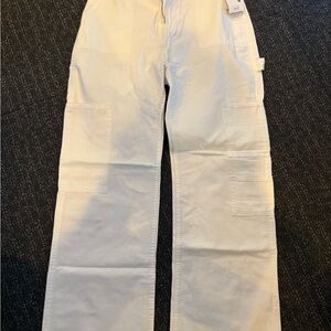 White Cargo Pants